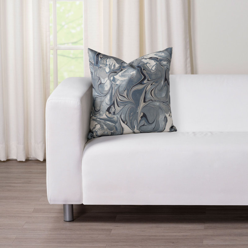 Abstract Reversible Throw Pillow, 25" x 25"