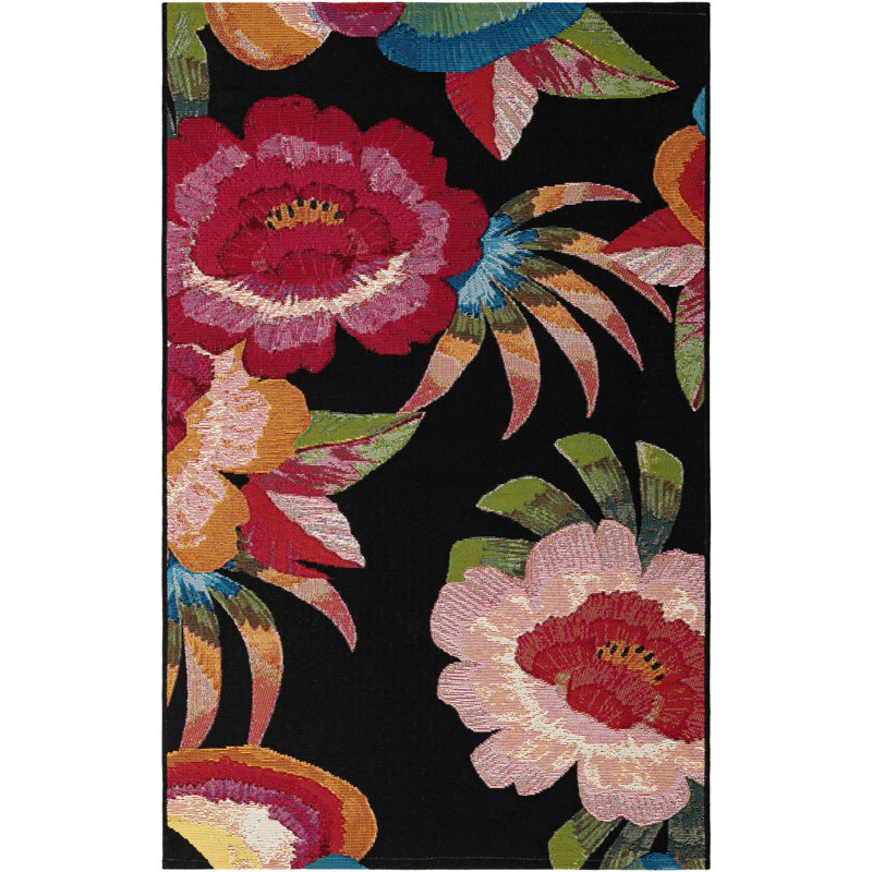  Tapis botanique d'extérieur Floralis, Rectangle 3'3" x 5'3"