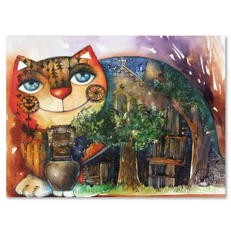 «Alpes Cat» par Oxana Ziaka, impression sur toile tendue, H 18 po x l 24 po