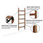 Gracie Oaks Wall Mounted Wooden Blanket Ladder-352829015