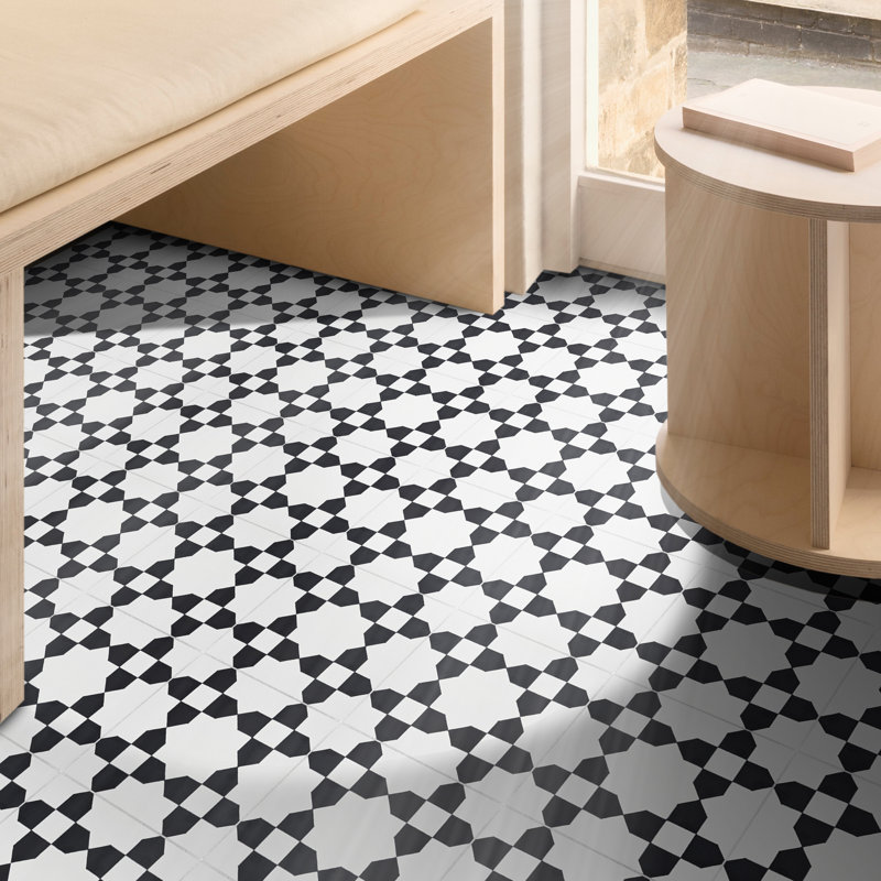 Martile 8" x 8" Cement Patterned Wall & Floor Tile