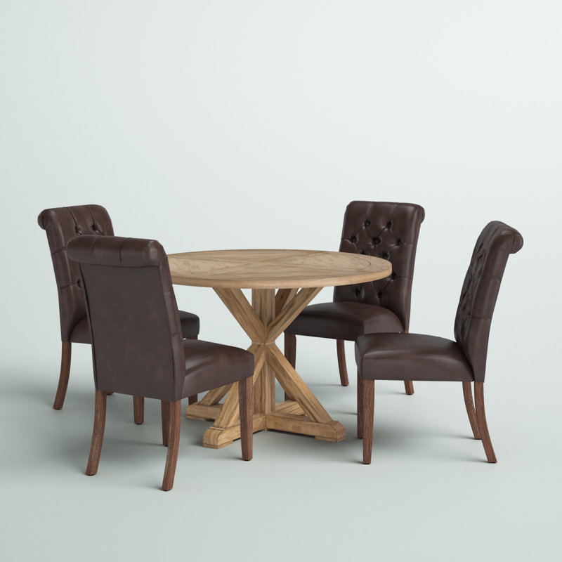 Ashbaugh 4 - Person Pedestal Dining Set