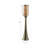 Striking Tall Candle Holder - Modern Metal and Glass Floor Candle Stand for Pillar Candles, Ideal for Dining Rooms, Centerpieces, and Home Accents-2110010235-2110010234