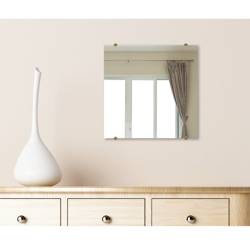 Miroir d'appoint mural Cheston, 20 po x 20 po