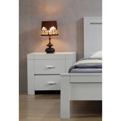 58 cm W Solid Wood Bedside Table