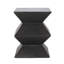 Console géométrique en béton léger - couleur cuivre, pour l'extérieur, l 15,36 po x P 15,36 po x H 20,26 po, et élégant buffet moderne, cuivre, chic