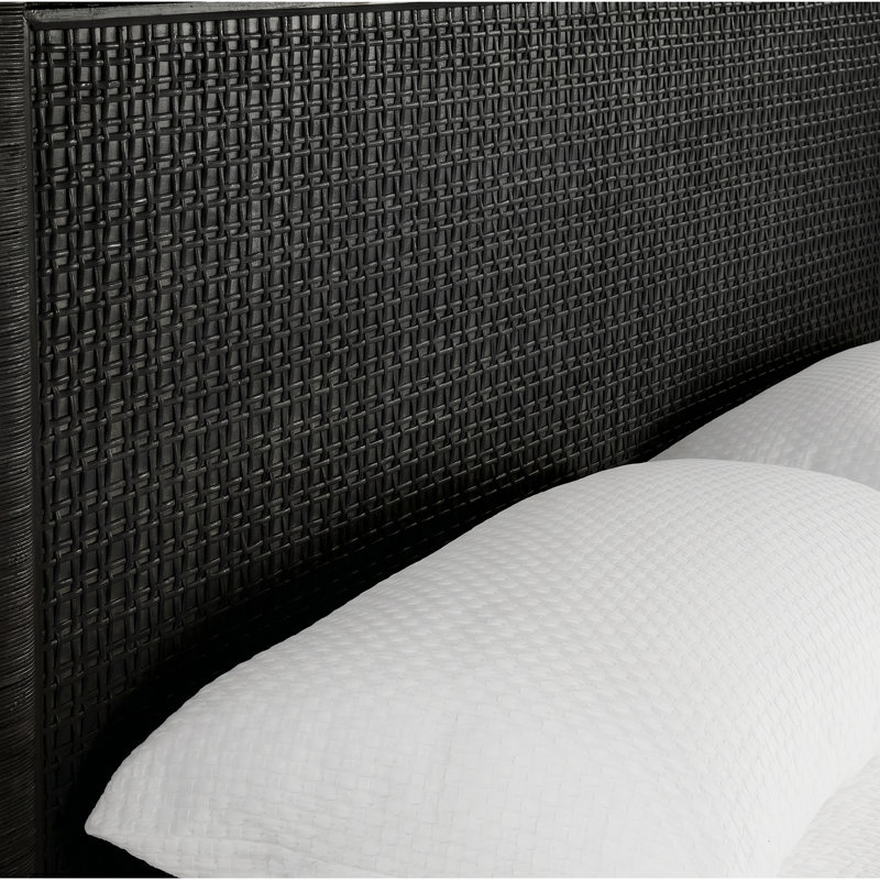 Naples Low Profile Standard Bed, Black, Queen