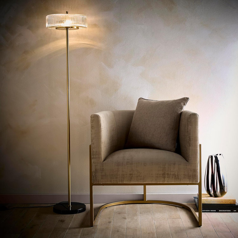 Abbigayl 145cm Brushed Traditional Floor Lamp