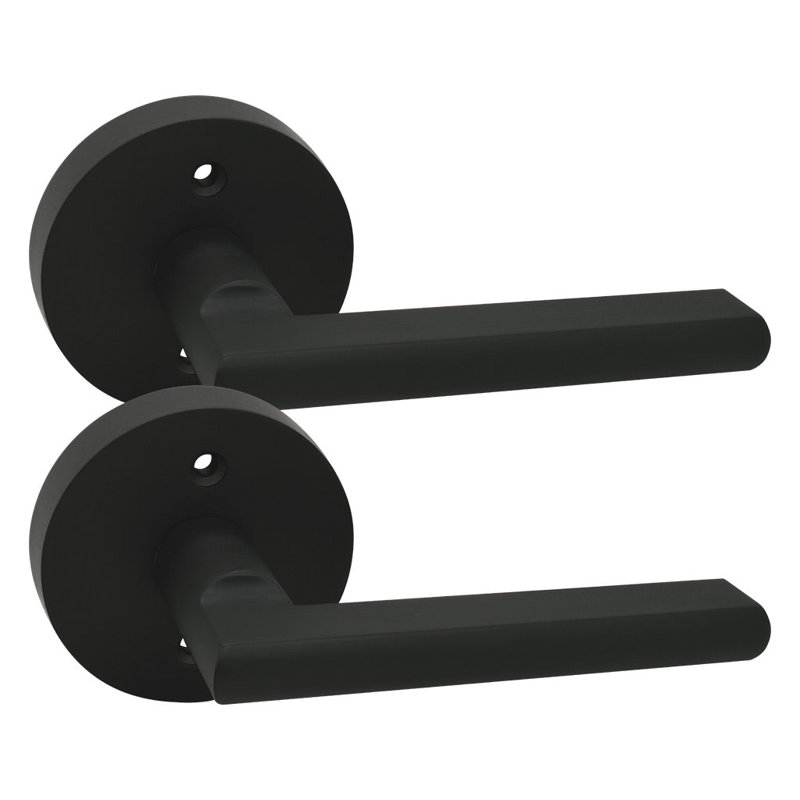 Matte Black Double Dummy Door Lever