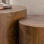 Ensemble de 2 tables basses rondes en bois pour table basse-306729275