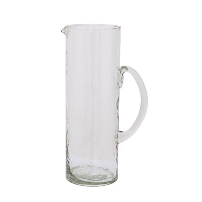 Cruche martelée transparente