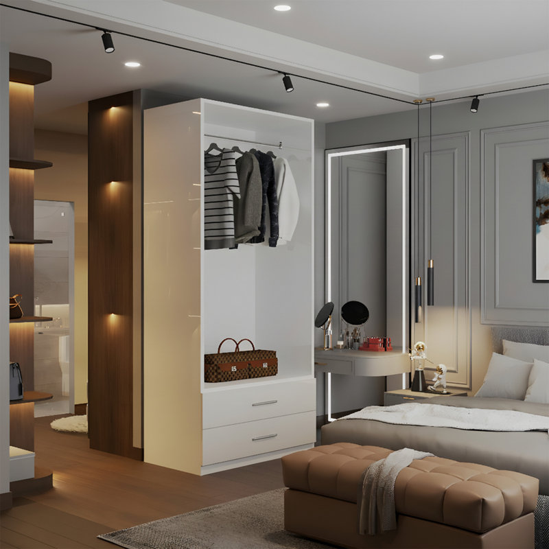 Manufactured Wardrobe, White 