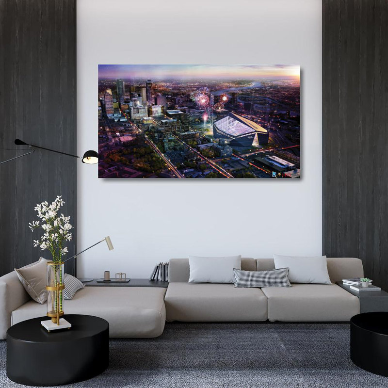 U.S. Bank Stadium, 27" H x 48" W