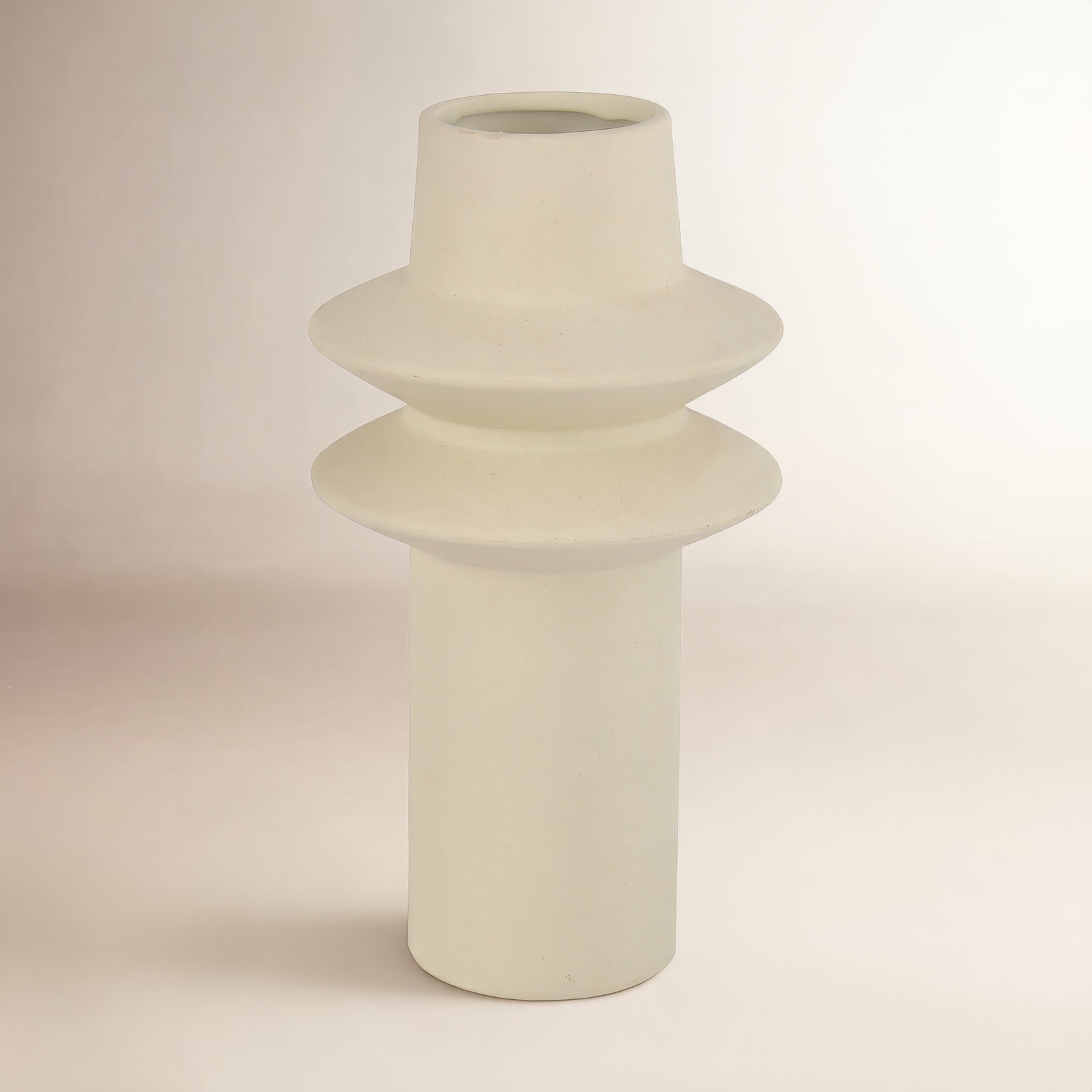 Trey Handmade Stoneware Table Vase, 8.5" H x 5" W x 5" D