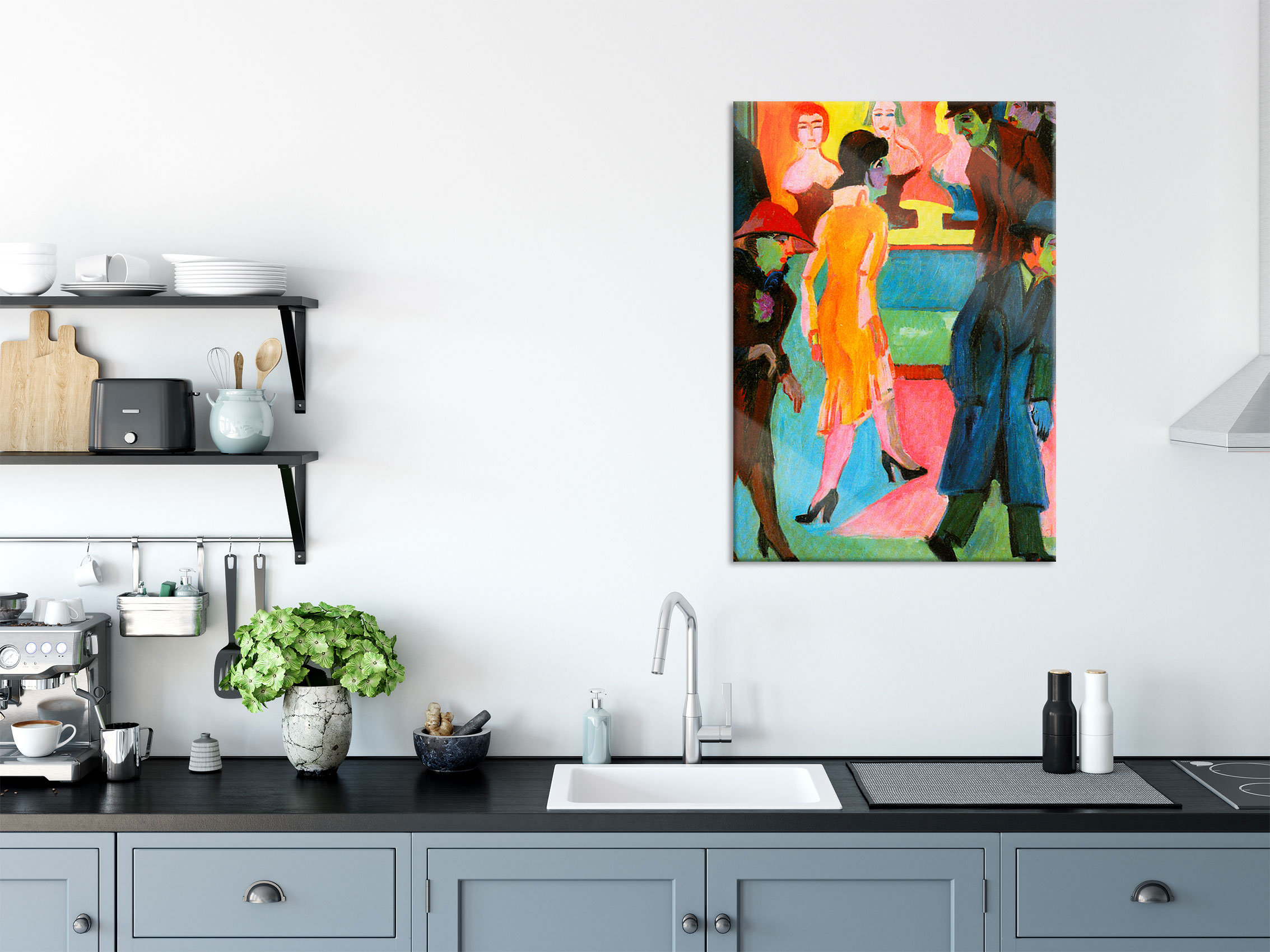 Ophelia & Co. Glasbild Die Lebensstufen von Caspar David Friedrich