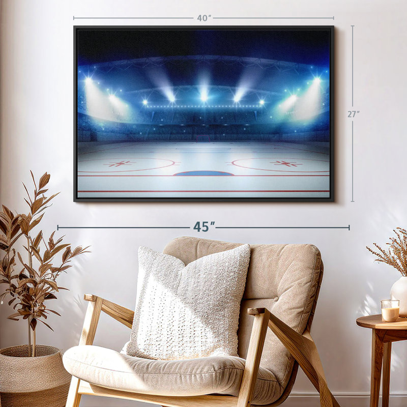 «Hockey Stadium», reproduction sur toile, H 27 po x l 40 po