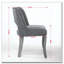 Chaise de salle à manger rembourrée en tissu, chaises de cuisine, chaises de salle à manger en bois-602970598