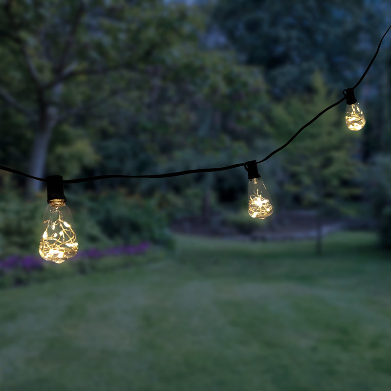 Electric String Lights with Warm White Fairy Lights Enclosed Bulbs, Standard