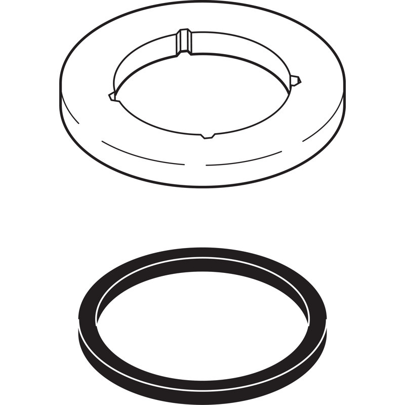 Base and Gasket for Soap/Lotion Dispenser, Chrome