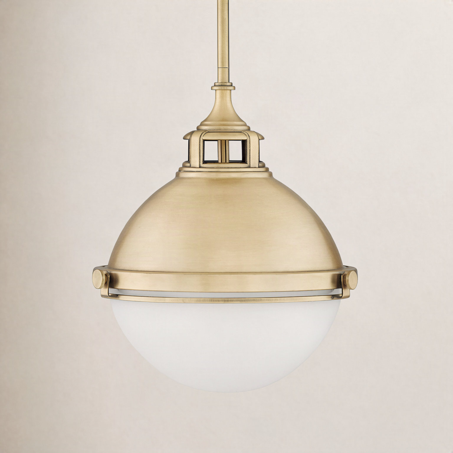 Kyoto 2-Light Chandelier, 14.5" H x 13.5" W x 13.5" D, Satin Brass