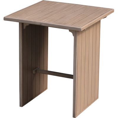 Solace Natural Acacia Wood Outdoor Patio Bar Table