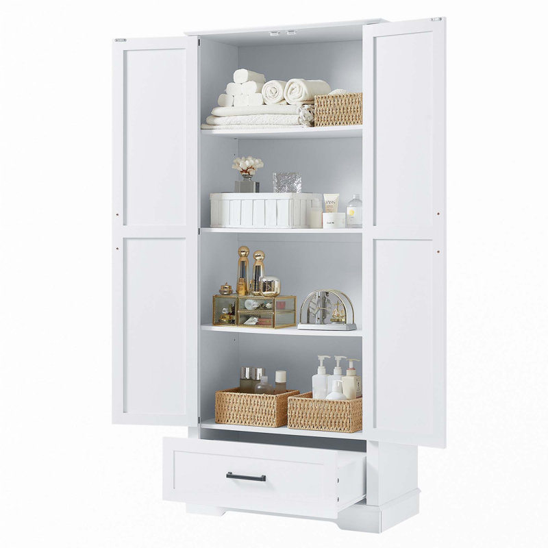 Grande armoire de salle de bain avec tablettes réglables