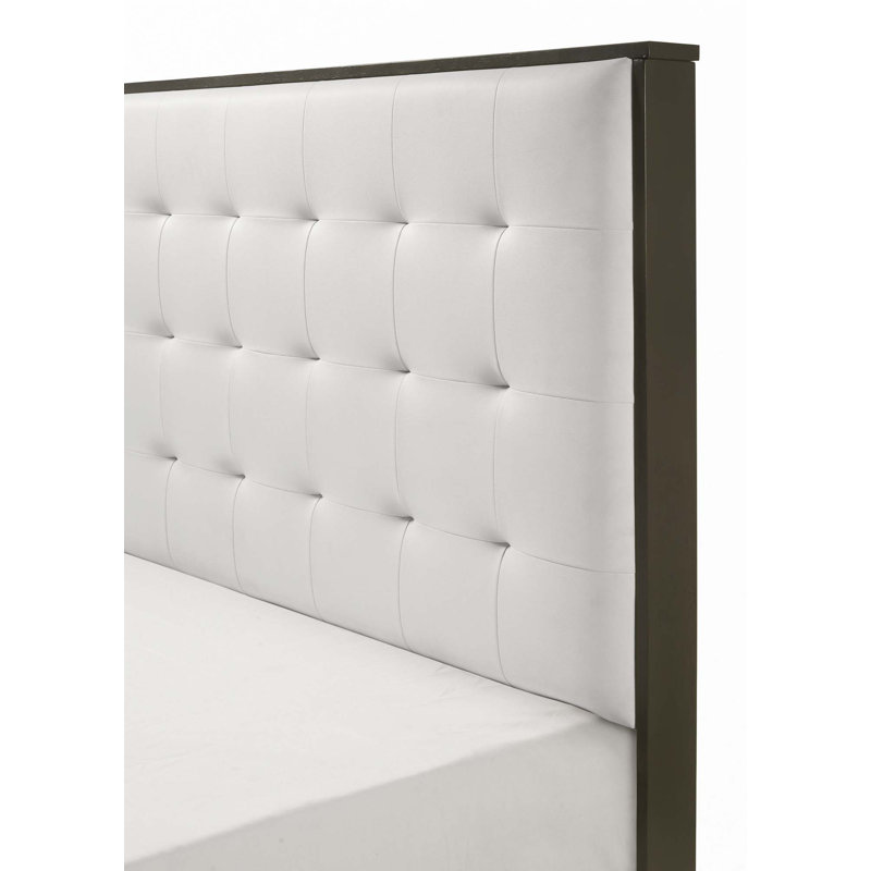 Tête de lit à panneau capitonnée en bois, Grand