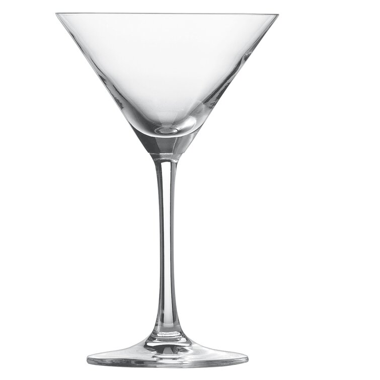 Set of 6 Small Stem Martini Glasses for Cocktails, Desserts