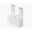  Meuble-lavabo simple 60 po avec comptoir en quartz de Carrare, armoire murale-833425428