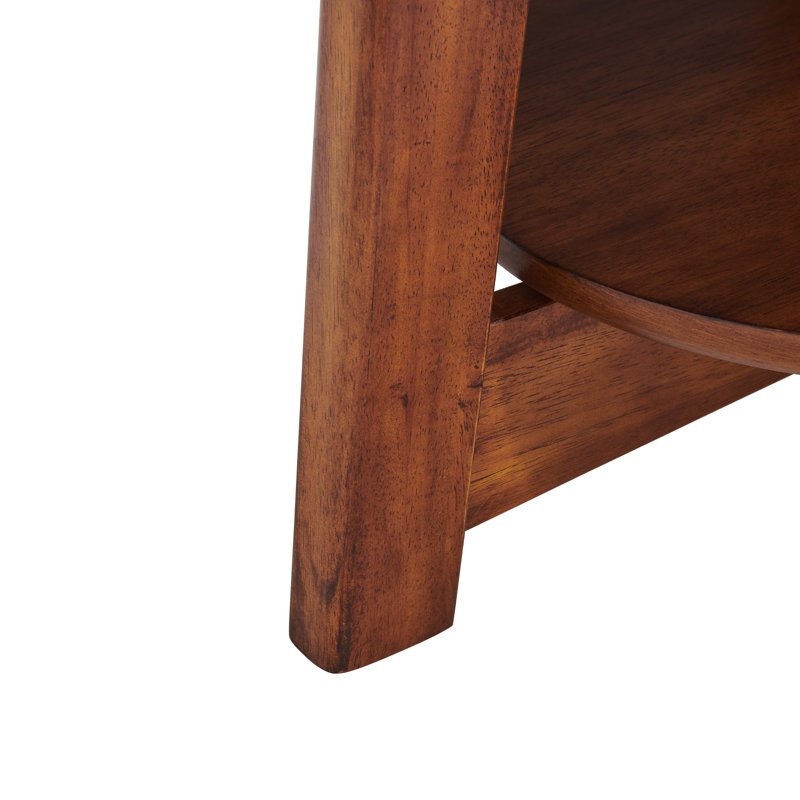 Monterey 48 in. L Oval Mid-Century Modern Wood Coffee Table in Warm Chestnut Finish; Tabletop Thickness 0.5 in. , Modern Take on Mid-Century Design; Accent Piece for Living Room, Living Room Furniture