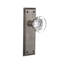 New York Plate with Round Clear Crystal Door Knob-302346486-302346478