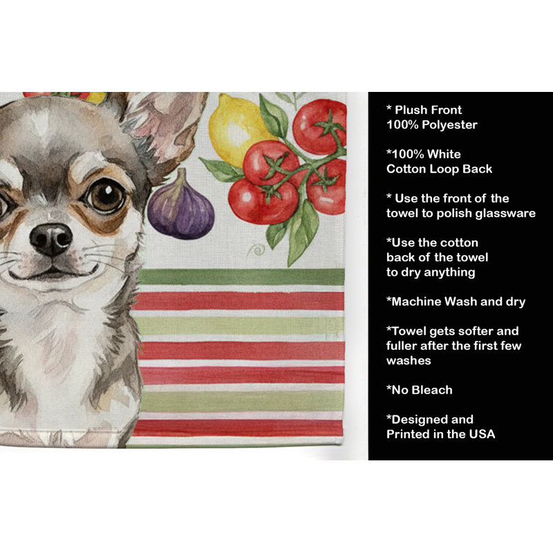 Chihuahua Vegetables Kitchen Towel, Chihuahua