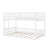 Space-Saving Queen Over Queen Bunk Bed With Ladder & Guardrails-1127610138