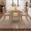 7 Piece Farmhouse Style Extendable Dining Table Set