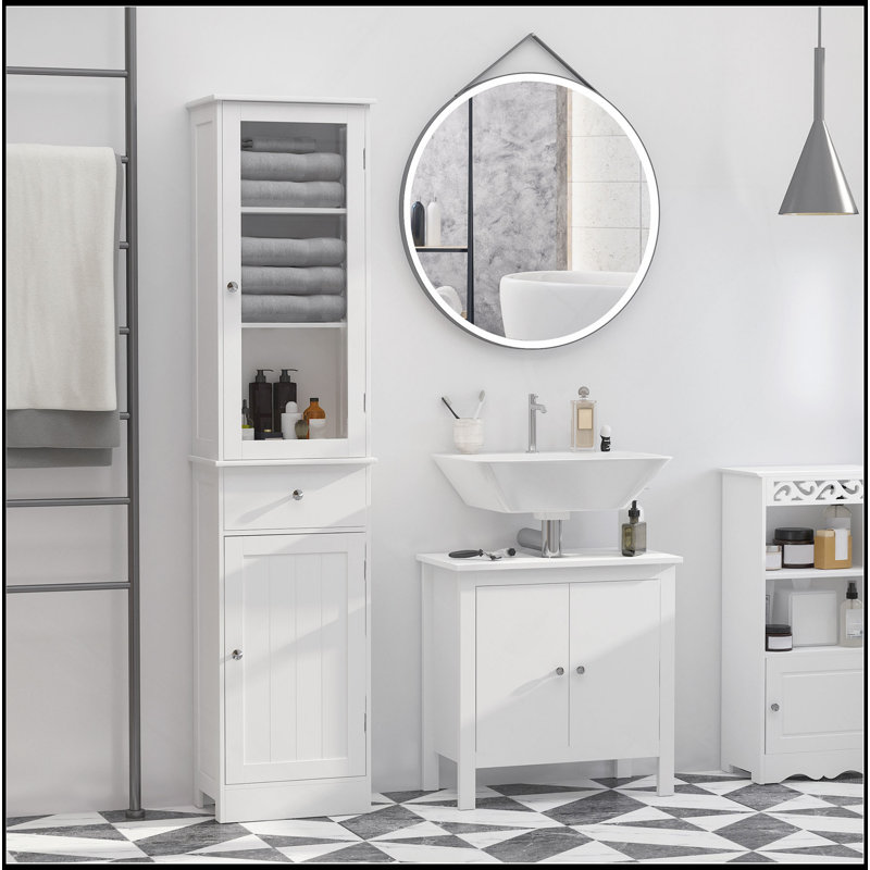 Armoire de rangement mince pour salle de bain avec beaucoup d'espace et un design sécuritaire