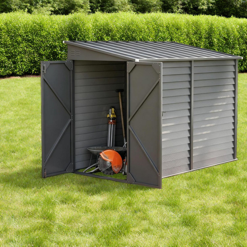 Remises spacieuses, en acier galvanisé de style moderne pour une cour arrière