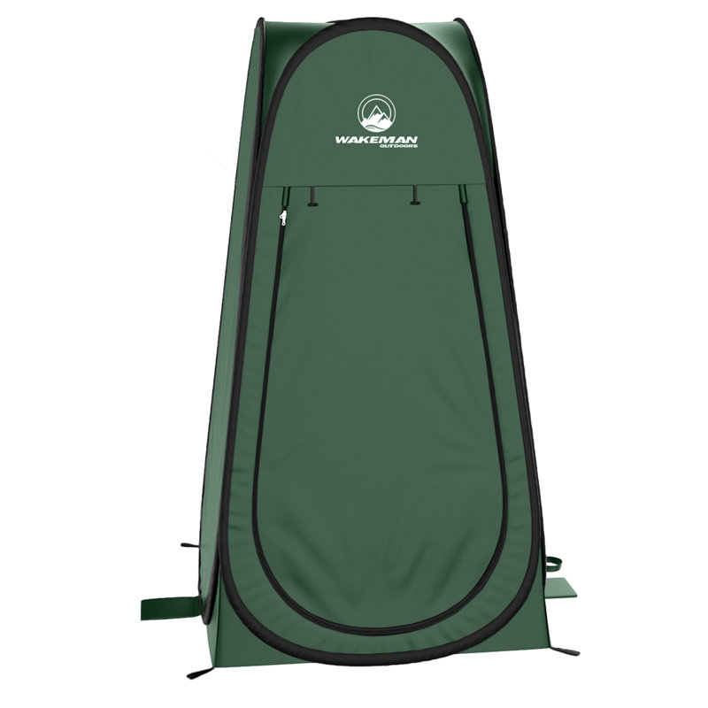 Green Pop-Up Privacy Tent with Aluminum Poles