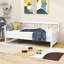 Lit de jour simple en bois avec lattes-1349779827