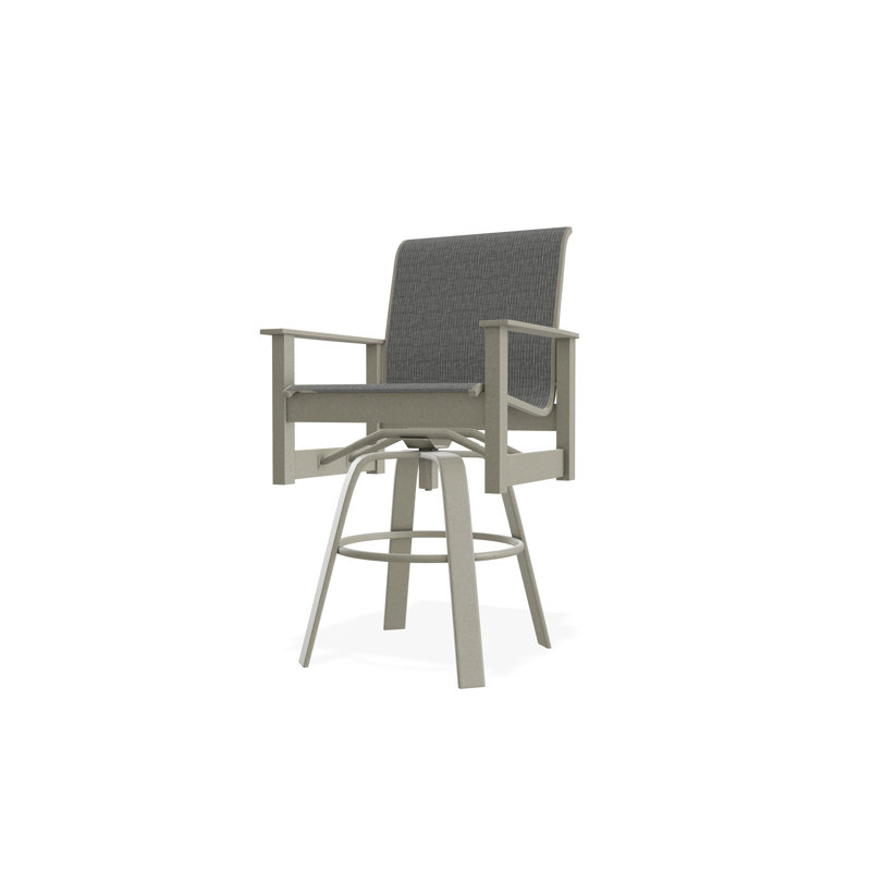 Fauteuil pivotant à hauteur de barre en polymère de qualité marine Leeward Sling, Tempête, Diacre