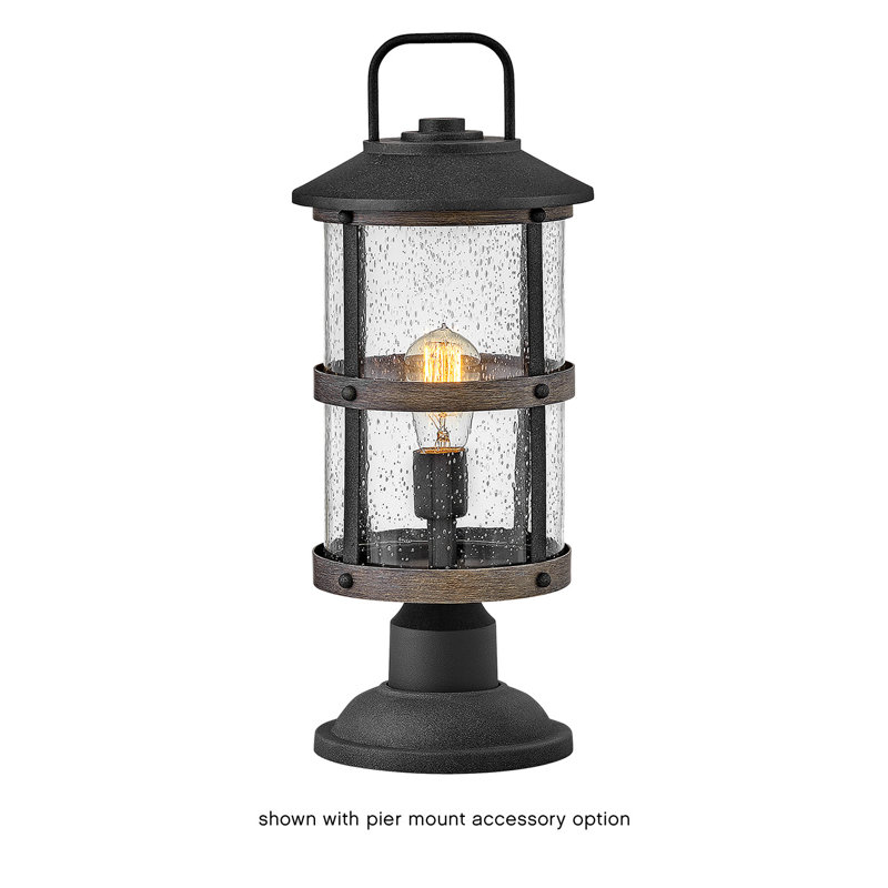 1 -Light 18.75" H Hardwired Lantern Head, Aged Zinc