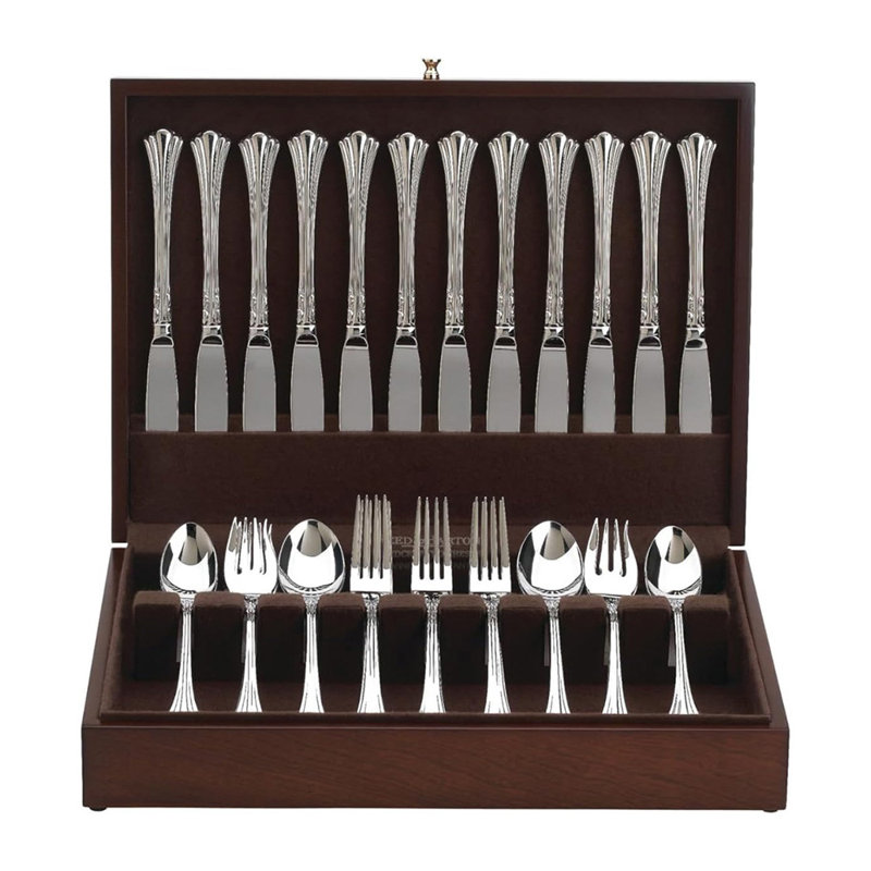Boîte de rangement brune à doublure brune pour argenterie Promotional