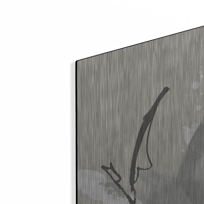 «Touch Of Grey V» par Chris Paschke, art mural en métal, H 24 po x l 24 po