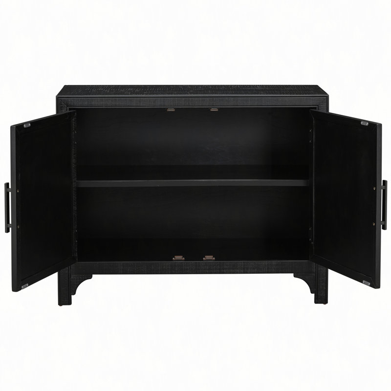 40" Modern Cabinets With Unique Design Doors With 1 Adjustable Shelves,Suitable For Multiple Rooms Such As Living Room And Study Room