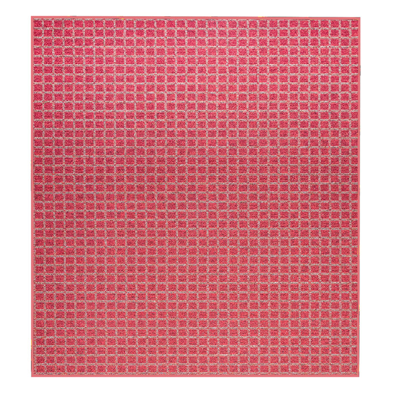 Tapis intérieur / extérieur rouge Immogène, Carré 7 pi