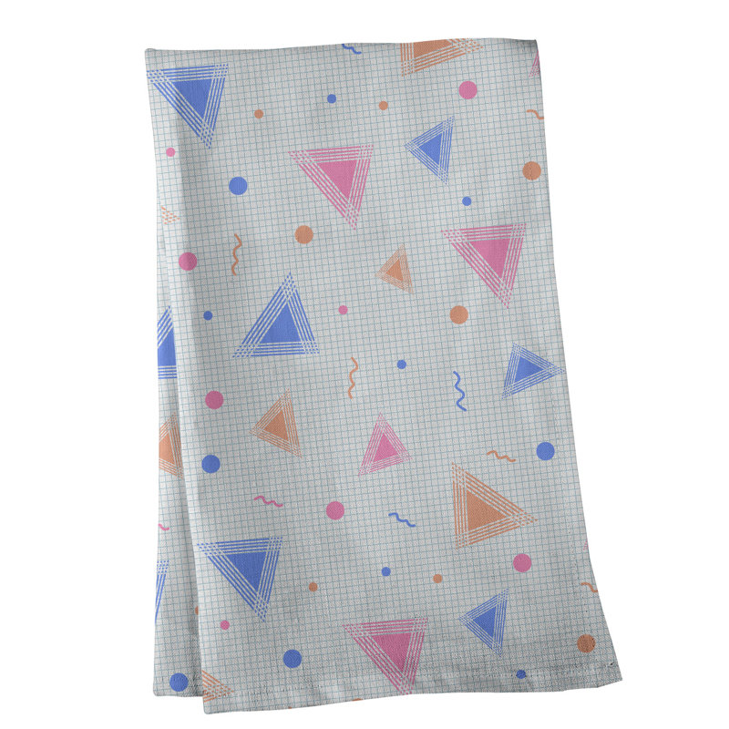 Mcguigan Tea Towel Kitchen Towel, Cotton Twill, Navy/Pink/Orange