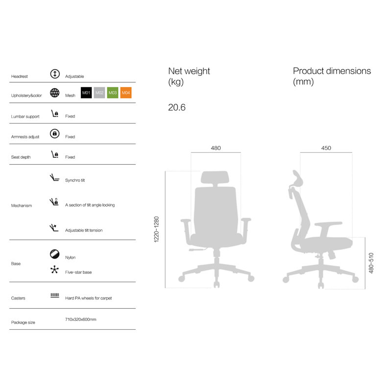 Cassady Swivel Task Chair, Gray