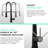 Kitchen Sink Faucet Pull Down Black, Modern Single Handle Cleanse Faucet, Black With