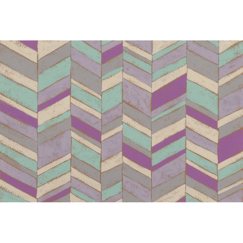 Modern Chevron IV by Chariklia Zarris - Wrapped Canvas Print, 61cm H x 91cm W x 3.8cm D