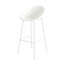 Tabouret de bar blanc d'extérieur (ensemble de 2)