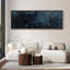 Impression sur toile encadrée surdimensionnée de décorations murales encadrées bleu marine foncé-111652736-111652734
